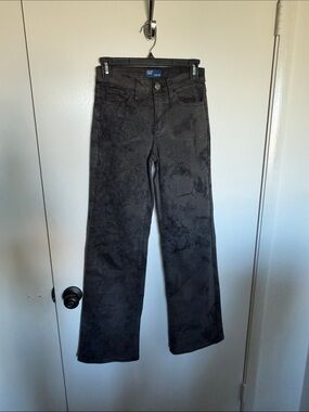 Black Wide-Leg Flare Jeans